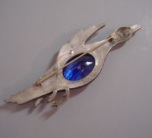 BIRD enameled bird brooch - Morning Glory Jewelry & Antiques