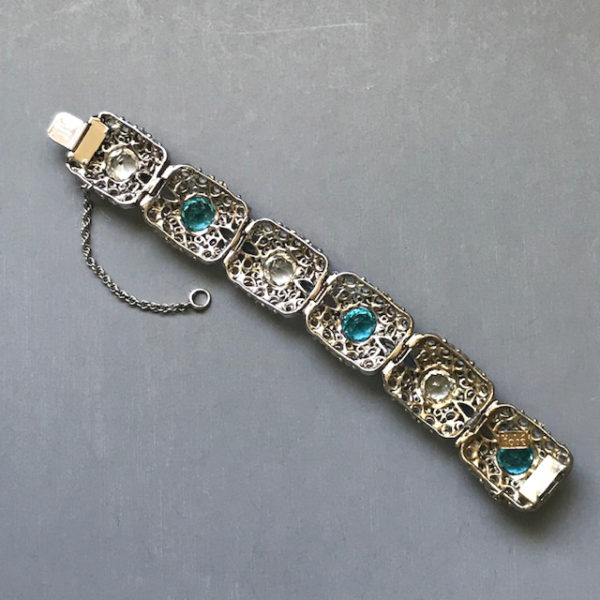 HOBE bracelet with bight sparkling pastel blue, aqua and clear ...