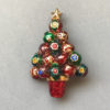 RADKO Christmas tree brooch with colorfully detailed enameled ornaments in gem tone colors, boxed - Image 2