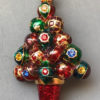 RADKO Christmas tree brooch with colorfully detailed enameled ornaments in gem tone colors, boxed - Image 4