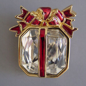 Philippe Ferrandis Swarovski Crystal Bow Brooch/Pin