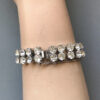 EISENBERG dazzling clear rhinestones bow bracelet in a silver colored rhodium plated setting - Image 7