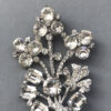 STARET clear rhinestone flower bouquet brooch in a silver plated setting. no gray stones at all! - Image 3