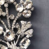 STARET clear rhinestone flower bouquet brooch in a silver plated setting. no gray stones at all! - Image 5